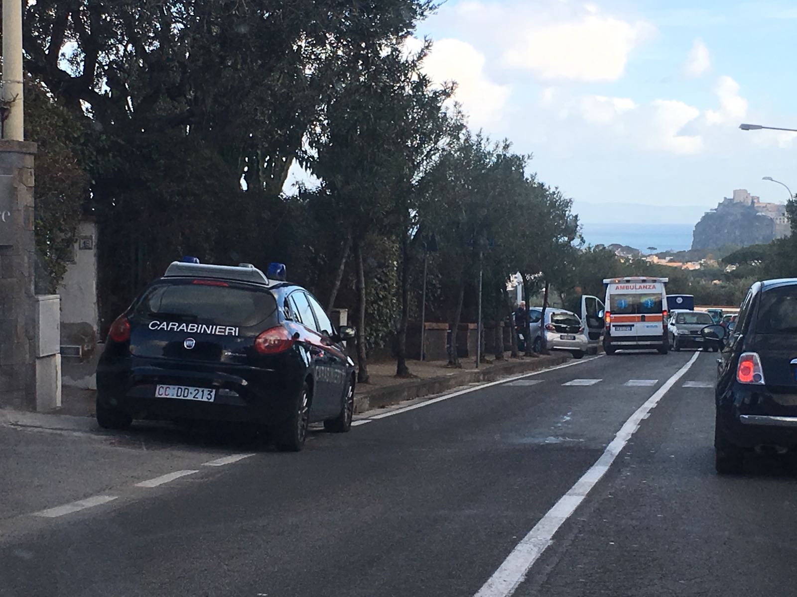 impatto auto moto incidente ad ischia il golfo 24